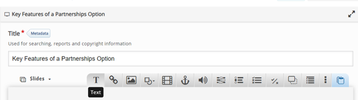 text